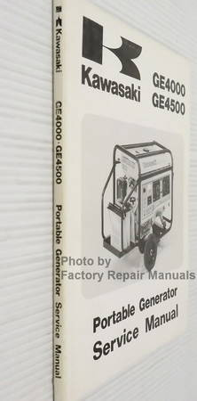 Kawasaki GE4000 GE4500 Portable Generator Service Manual Spine View