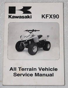 2007 Kawasaki KFX90 KFX 90 Youth Quad Service Manual KSF90-A7F OEM Shop Repair