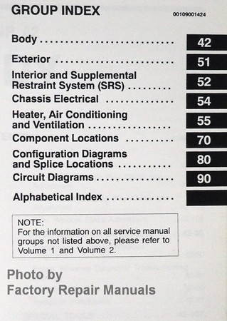 1999 2000 Mitsubishi Galant Service Manual Table of Contents 3
