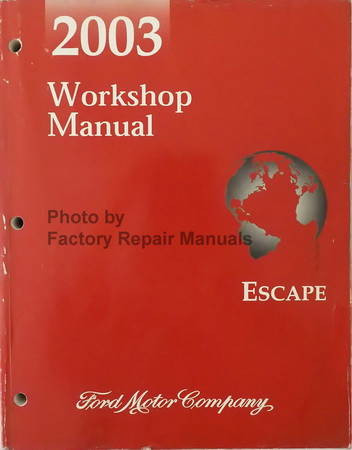 2003 Workshop Manual Escape