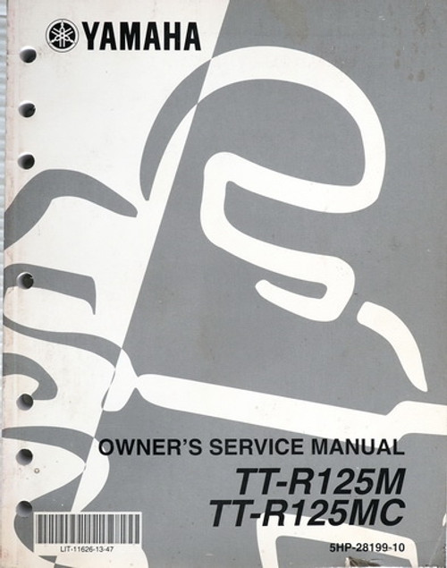 2000 Yamaha TT-R125 Owner's Service Manual 