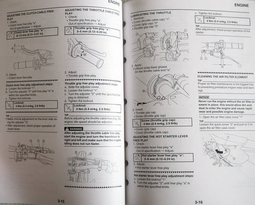 2009 Yamaha WR450FY Owner\'s Service Manual 