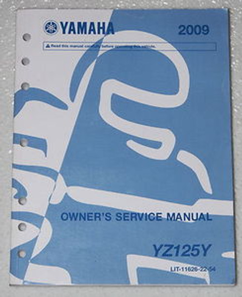 2009 Yamaha YZ125 Owner's Service Manual