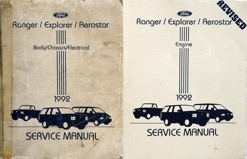 1992 Ford Ranger / Explorer / Aerostar Service Manual Volume 1, 2