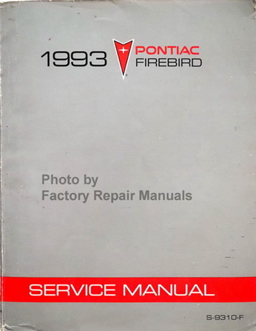 1993 Pontiac Firebird Service Manual 