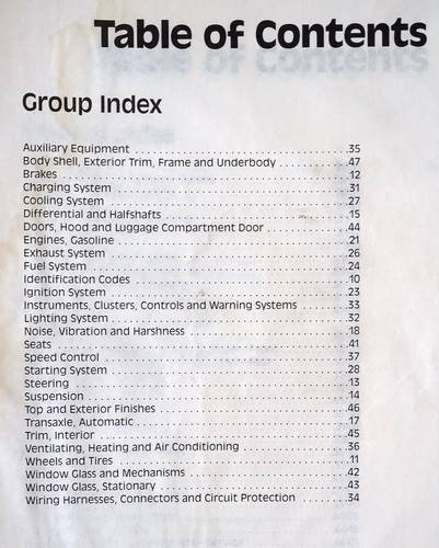 1990 Lincoln Continental Shop Manual