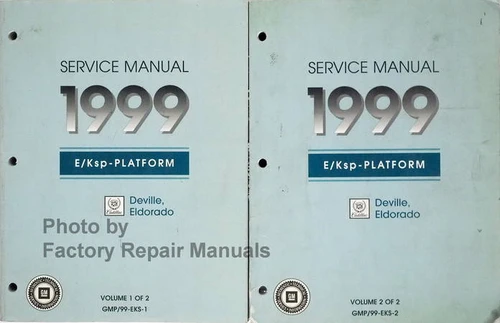 1999 Cadillac Deville, Eldorado Service Manual Volume 1, 2