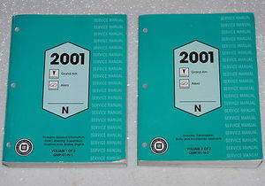 2001 Pontiac Grand Am Oldsmobile Alero Service Manual Volume 1, 2
