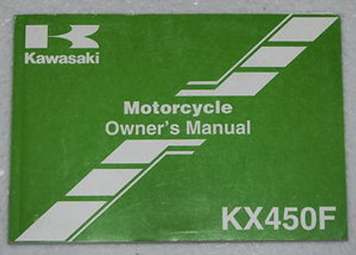 2006 KAWASAKI KX450F Owners Manual KX 450 F KX450-D6F Motorcycle Original