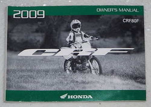 2009 HONDA CRF80F Owners Manual CRF80 CRF 80 F Motorcycle Original Dealer 09