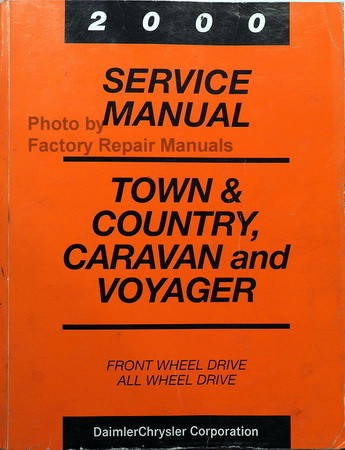 2000 Service Manual Town & Country, Caravan and Voyager