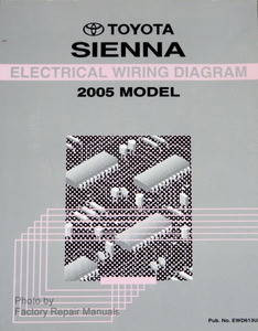 2005 Toyota Sienna Electrical Wiring Diagrams Original Shop Manual