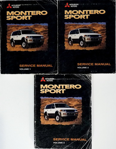 1999 Mitsubishi Motors Montero Sport Service Manual Volume 1, 2, 3
