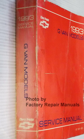 Chevrolet 1993 G Van Models Service Manual