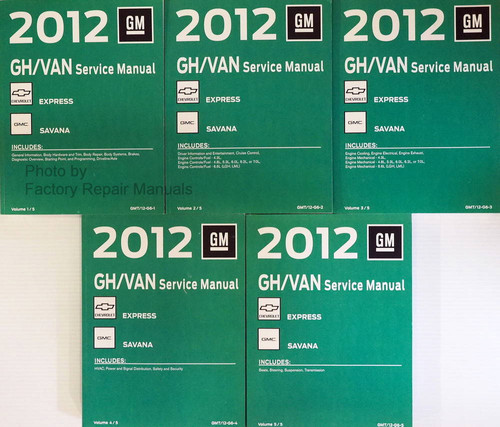 2012 Chevy Express & GMC Savana Van Factory Service Manuals