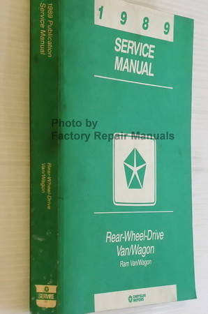 1989 Service Manual Rear Wheel Drive Van/Wagon Ram Van/Wagon Spine View