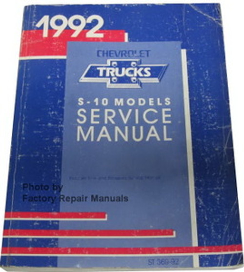 1992 Chevrolet Trucks S-10 Models Service Manual