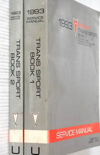1993 Pontiac Trans Sport Service Manual Set