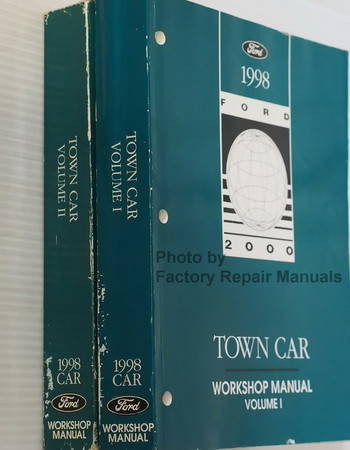 1998 Lincoln Town Car Workshop Manuals Spine View