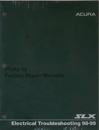 1998 1999 Acura SLX Electrical Troubleshooting Manual