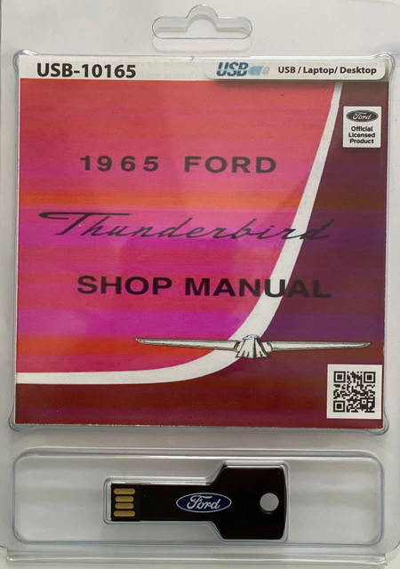 1965 Ford Thunderbird Shop Manual on USB