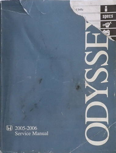 2005 2006 Honda Odyssey Service Manual