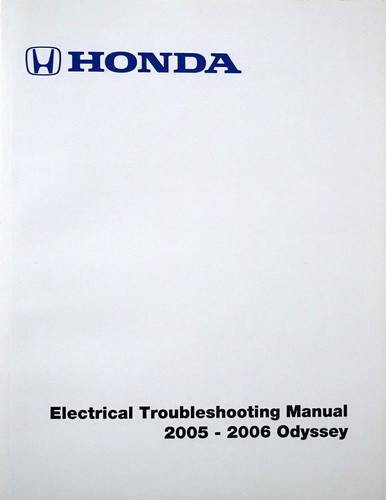 2005 2006 Honda Odyssey Electrical Troubleshooting Manual