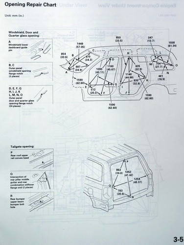 Honda Pilot 2003 Model Series Body Repair Manual Sample