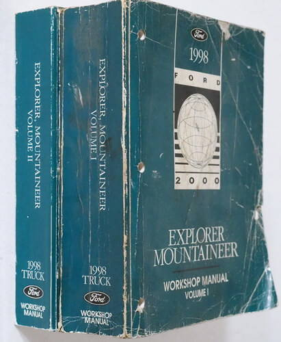1998 Ford Explorer Mountaineer Workshop Manual Volume 1, 2