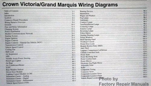 2004 Crown Victoria, Grand Marquis, Marauder Electrical Wiring Diagrams