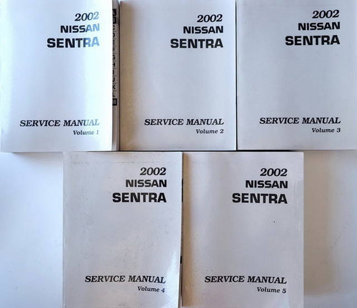 2002 Nissan Sentra Service Manual Volume 1, 2, 3, 4, 5