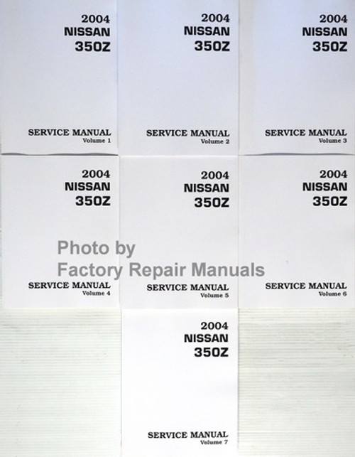 2004 Nissan 350Z Coupe & Roadster Service Manual Volume 1, 2, 3, 4, 5, 6, 7