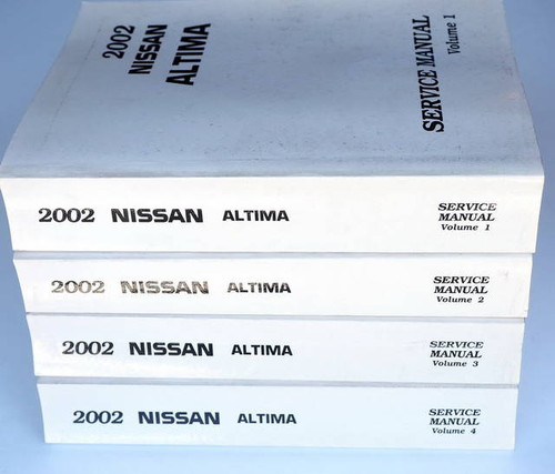 2002 Nissan Altima Service Manual Volume 1, 2, 3, 4