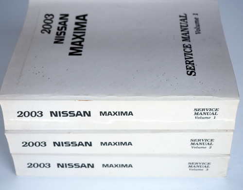 2003 Nissan Maxima Factory Shop Repair Service Manual 