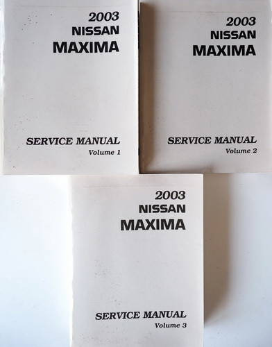 2003 Nissan Maxima Factory Shop Repair Service Manual 