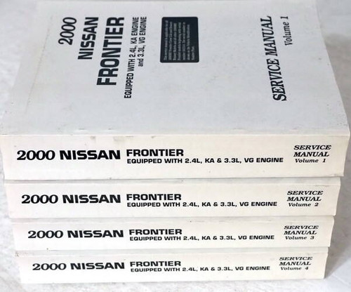 2000 Nissan Frontier Service Manual Volume 1, 2, 3, 4