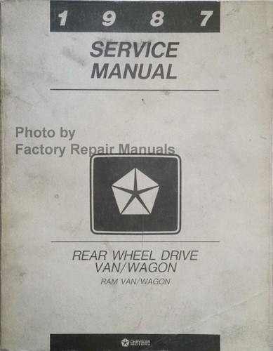 1987 Service Manual Rear Wheel Drive Van/Wagon