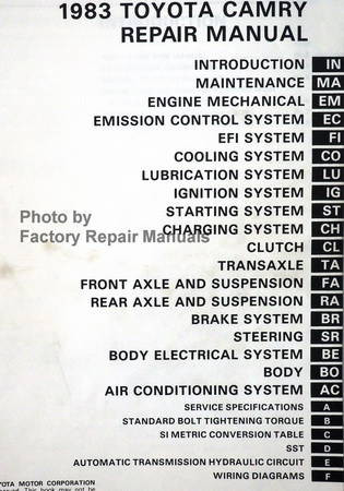 1983 Toyota Camry Repair Manual