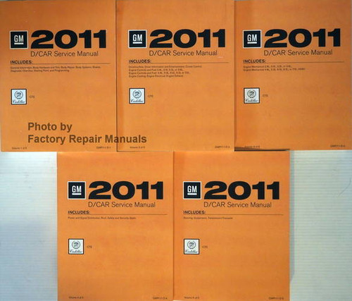 2011 D/Car Service Manual Cadillac CTS Volumes 1, 2, 3, 4, 5