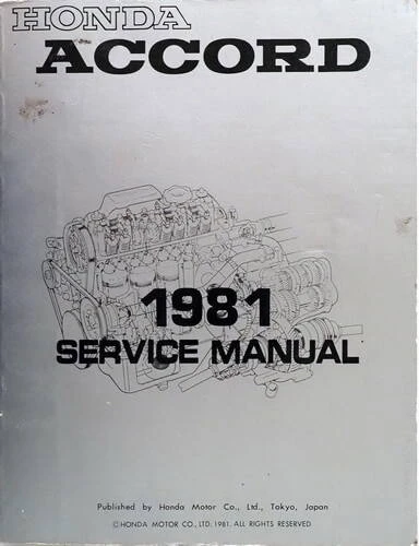 1981 Honda Accord Service Manual