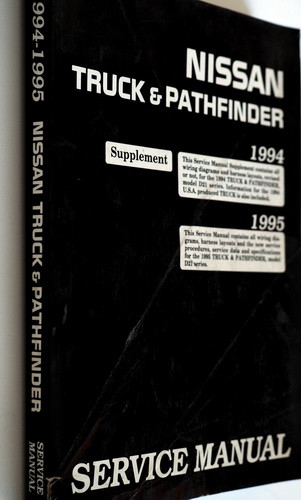 1994 1995 Nissan Truck & Pathfinder Service Manual Supplement