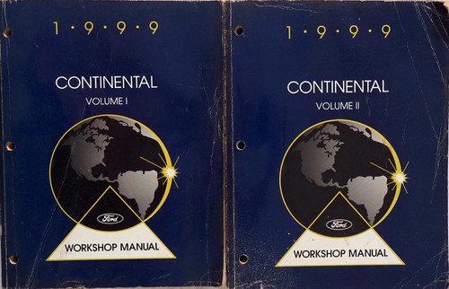 1999 Lincoln Continental Workshop Manual Volume 1, 2