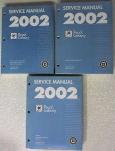 2002 Buick Century, Regal Service Manual Volume 1, 2, 3
