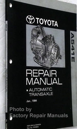 Toyota A541EAutomatic Transaxle Repair Manual