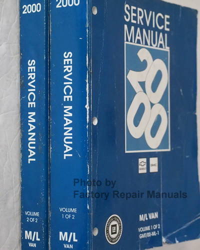 2000 Chevrolet Astro GMC Safari Service Manual Volume 1, 2