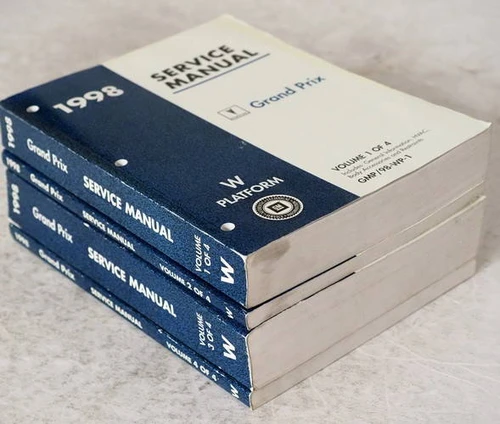 1998 Pontiac Grand Prix Service Manual Volume 1, 2, 3, 4