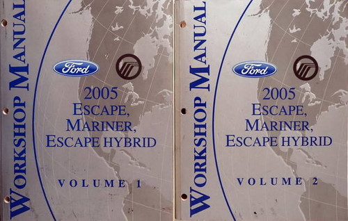 2005 Ford Escape, Mercury Mariner Workshop Manual Volume 1 and 2