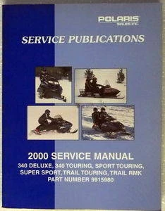 2000 Polaris Snowmobile Service Manual 340 Touring Sport Trail RMK