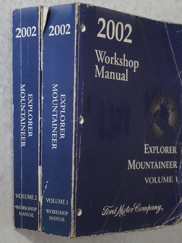 2002 Ford Explorer Mercury Mountaineer Workshop Manual Volume 1 and 2