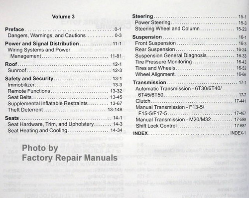 2012 Chevy Sonic Table of Contents 2
